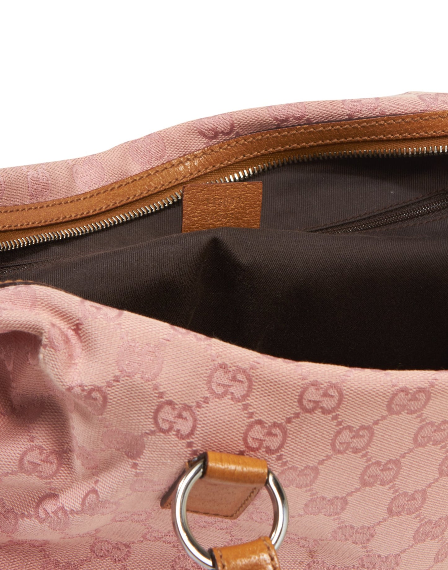 Gucci Pink GG Monogram Canvas Small Boston Bag