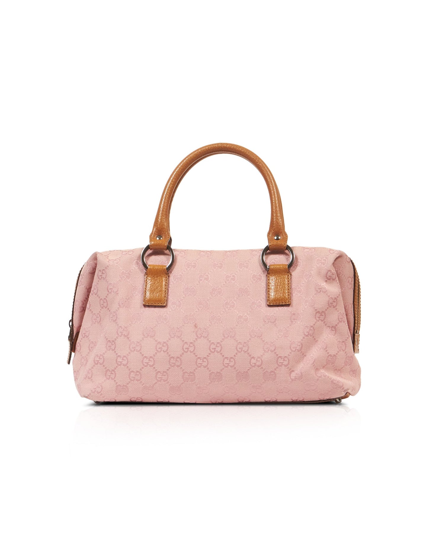 Gucci Pink GG Monogram Canvas Small Boston Bag