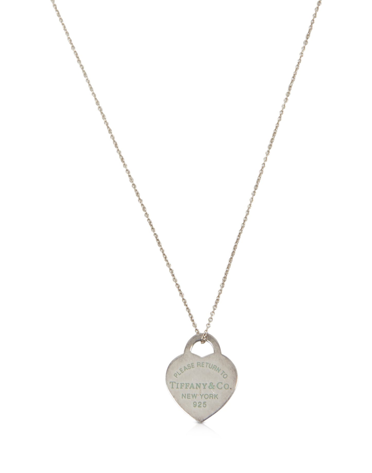 Tiffany 
Co. 925 Silver Return to Tiffany Heart Necklace