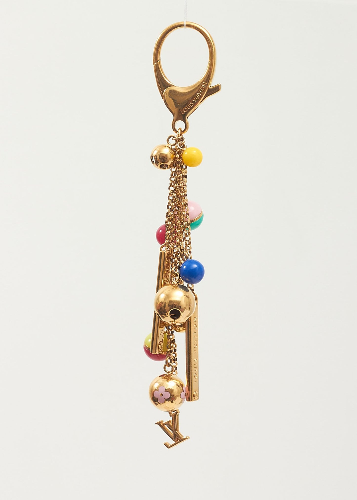 Louis Vuitton Gold Multi-Colour Ball Bag Charm