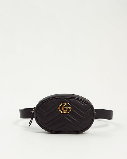 Gucci GG Marmont Matelassé Chevron Leather Belt Bag - 85/34