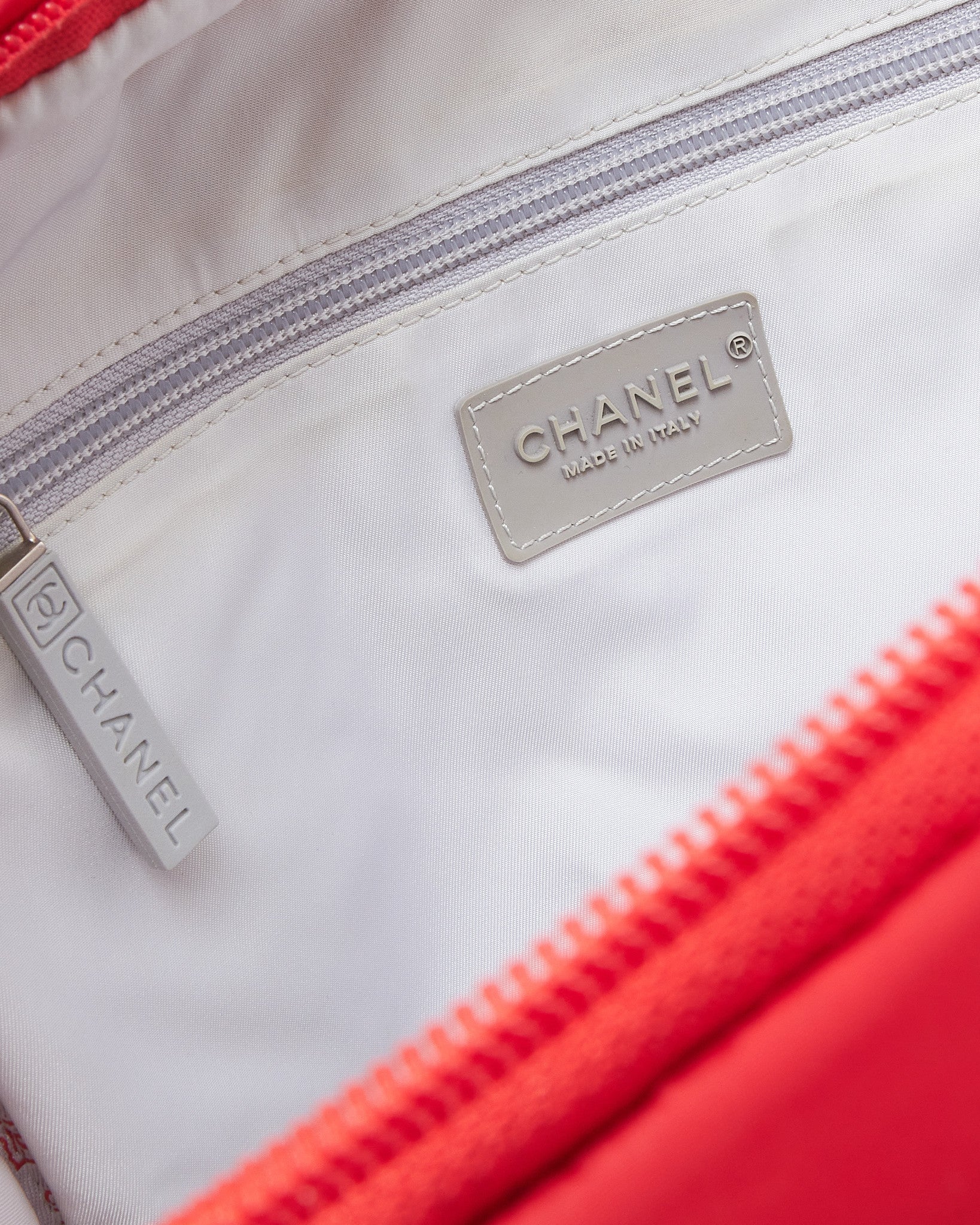 Chanel Red Nylon Sport Backpack