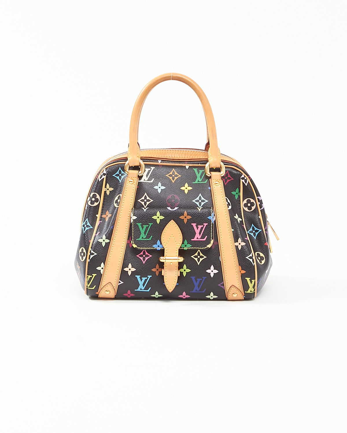 Louis Vuitton Black Monogram Multi-Colour Murakami Priscilla Bag