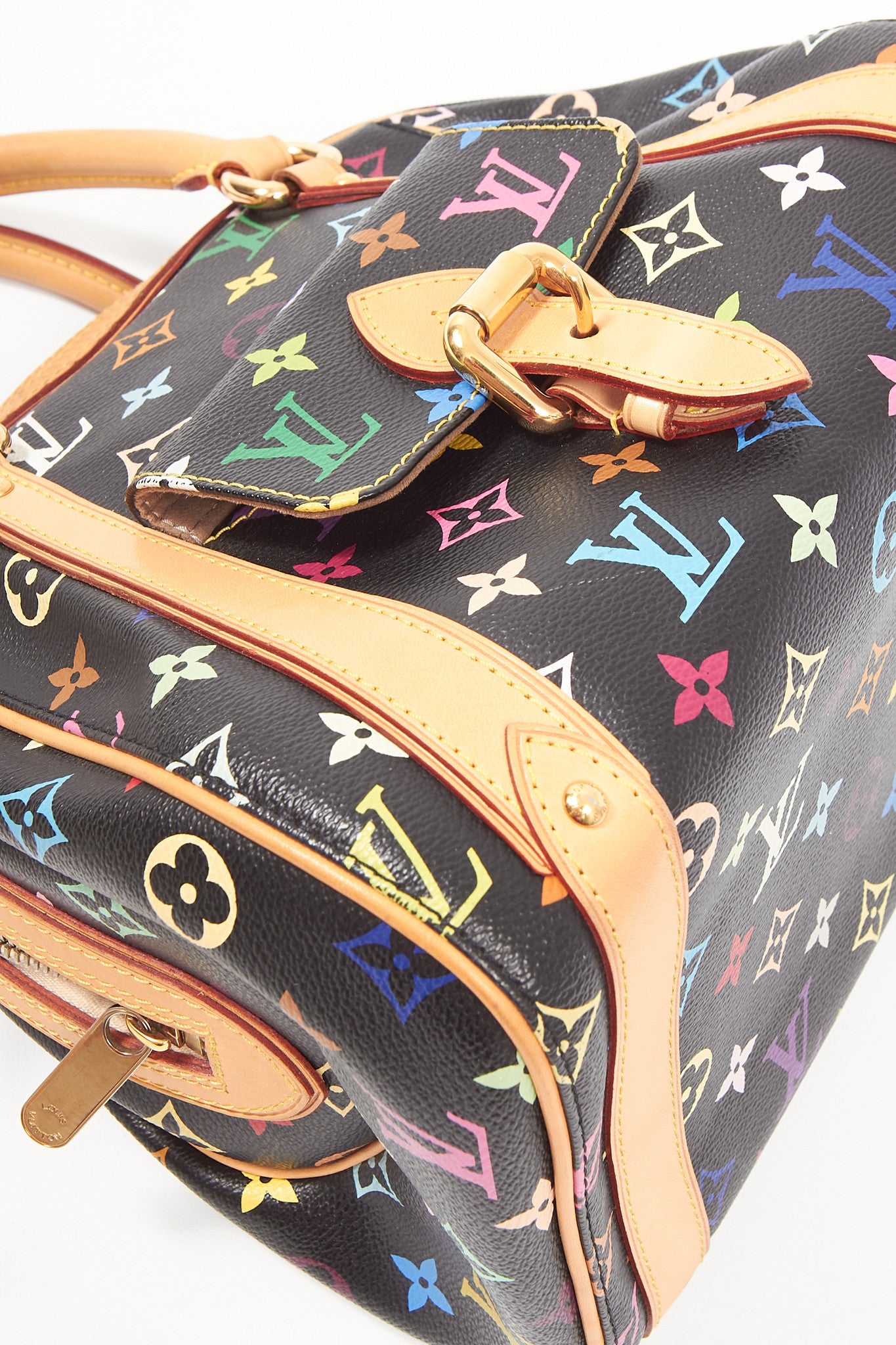 Louis Vuitton Black Monogram Multi-Colour Murakami Priscilla Bag