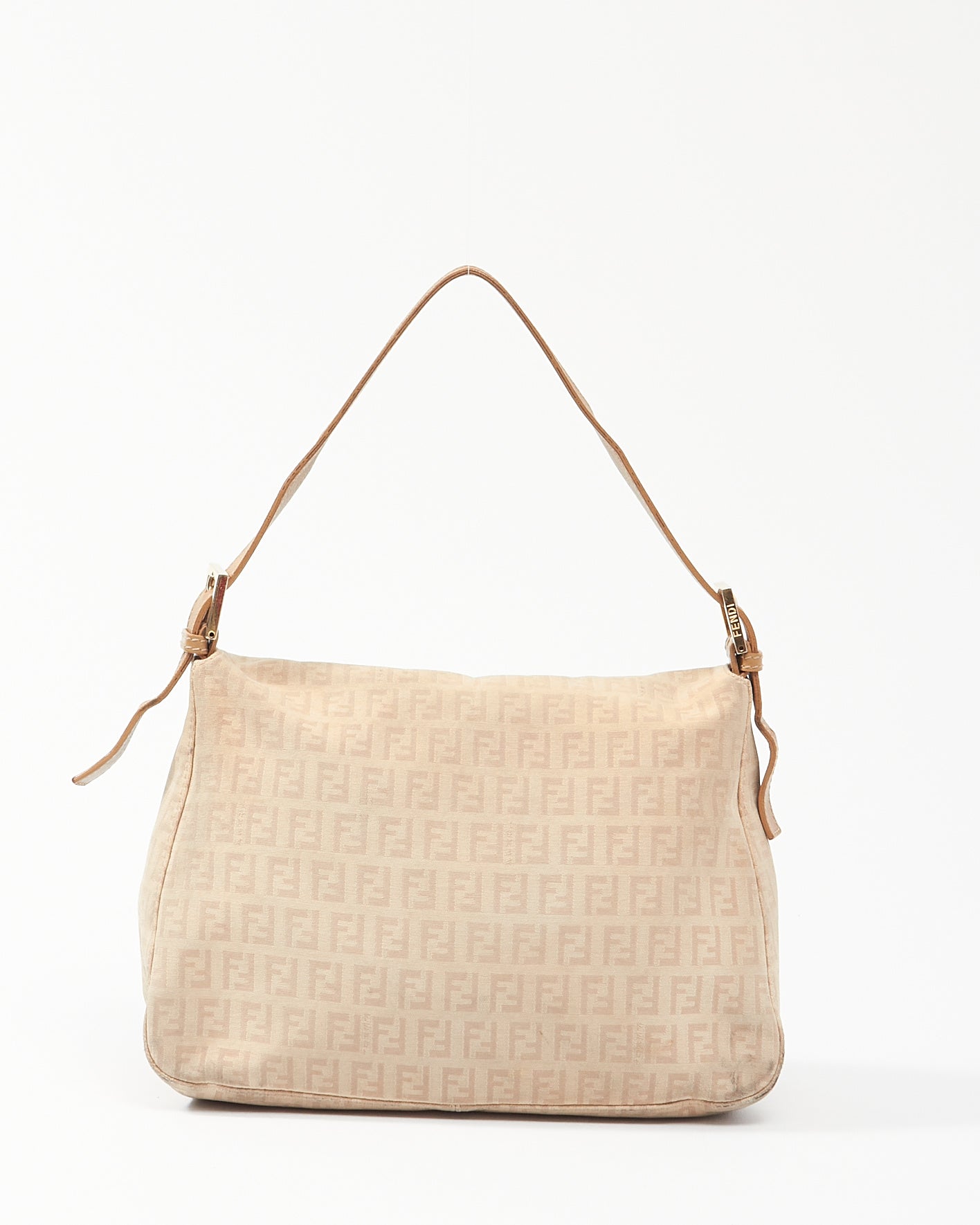 Fendi Beige Zucchino Small Mamma Forever Baguette