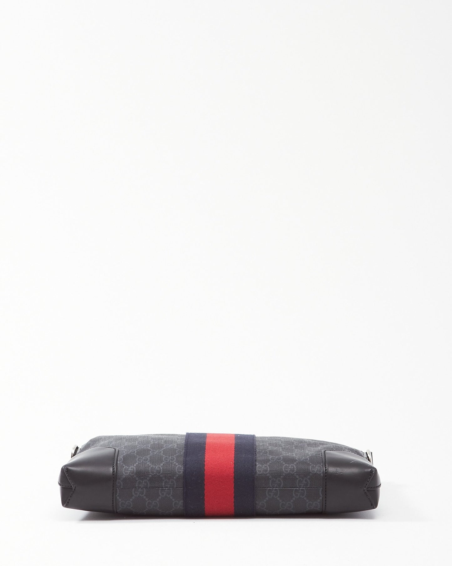 Gucci Black GG Supreme Web Messenger Bag