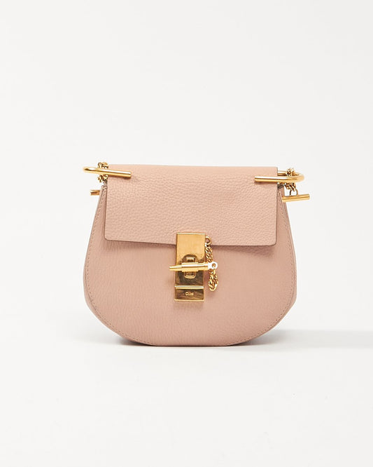 Chloé Pink Leather Drew Crossbody Bag