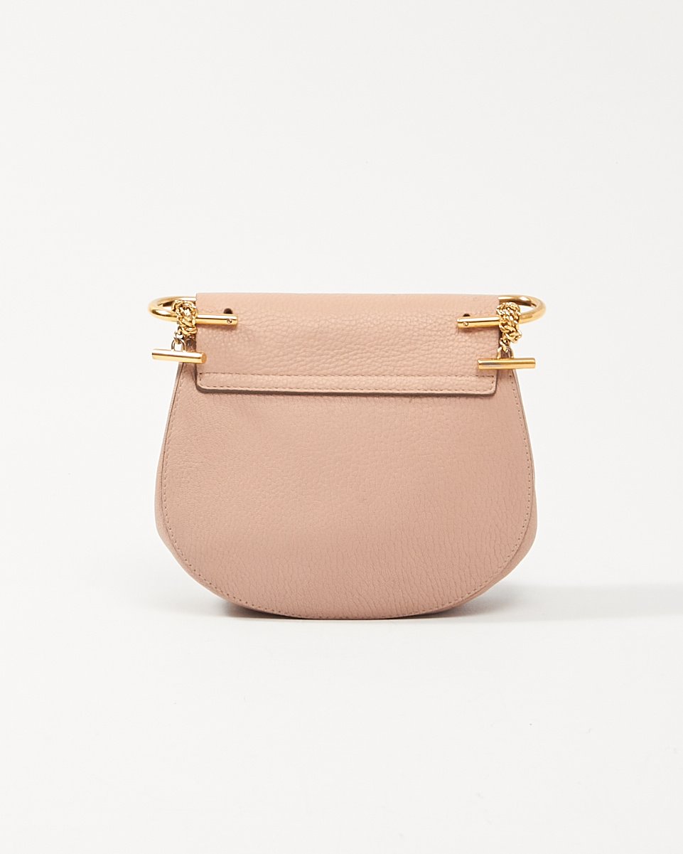 Chloé Pink Leather Drew Crossbody Bag