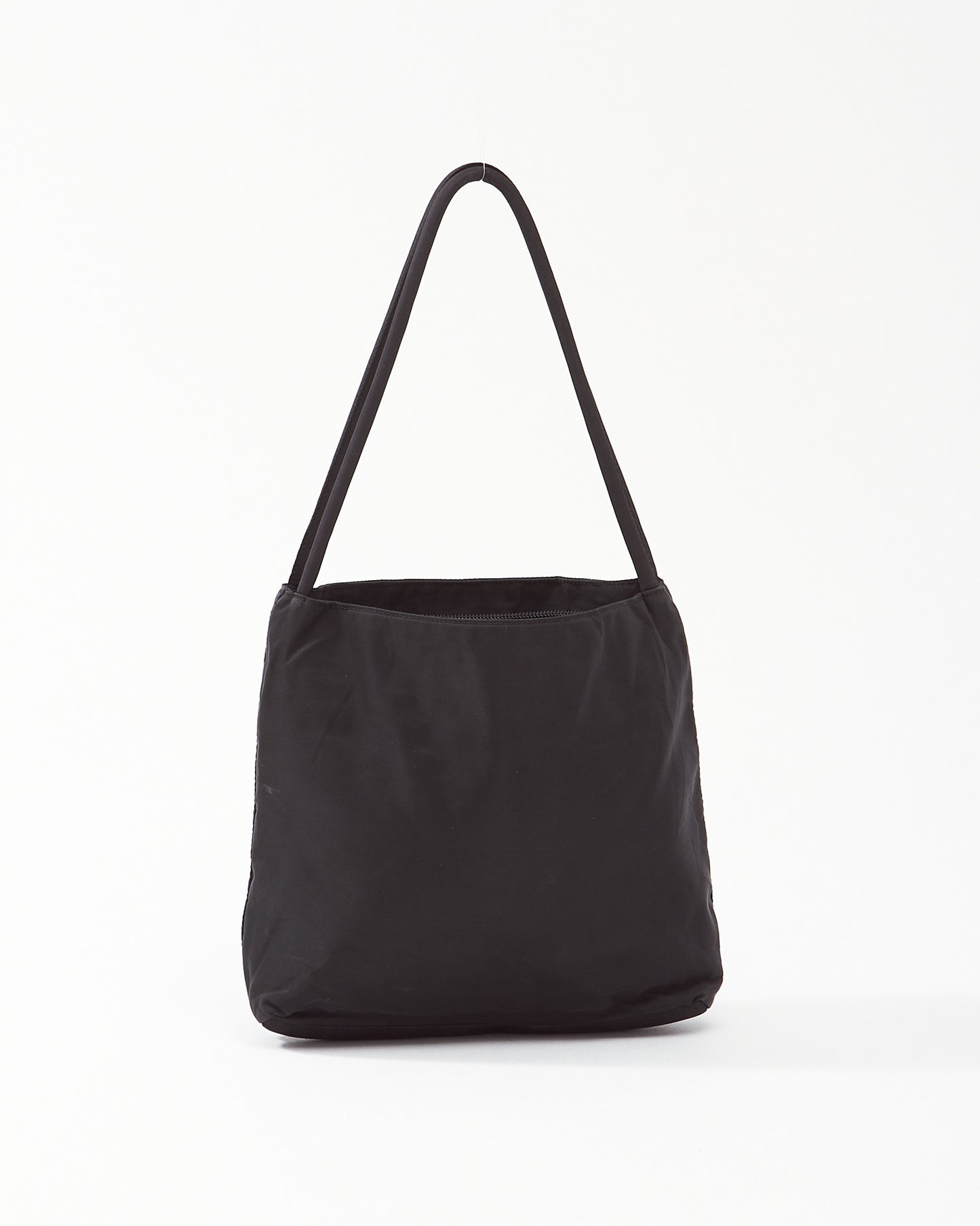 Prada Black Nylon Small Square Flat Tote