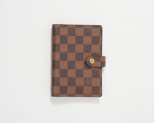 Louis Vuitton Damier Ebene Small Ring Agenda Cover