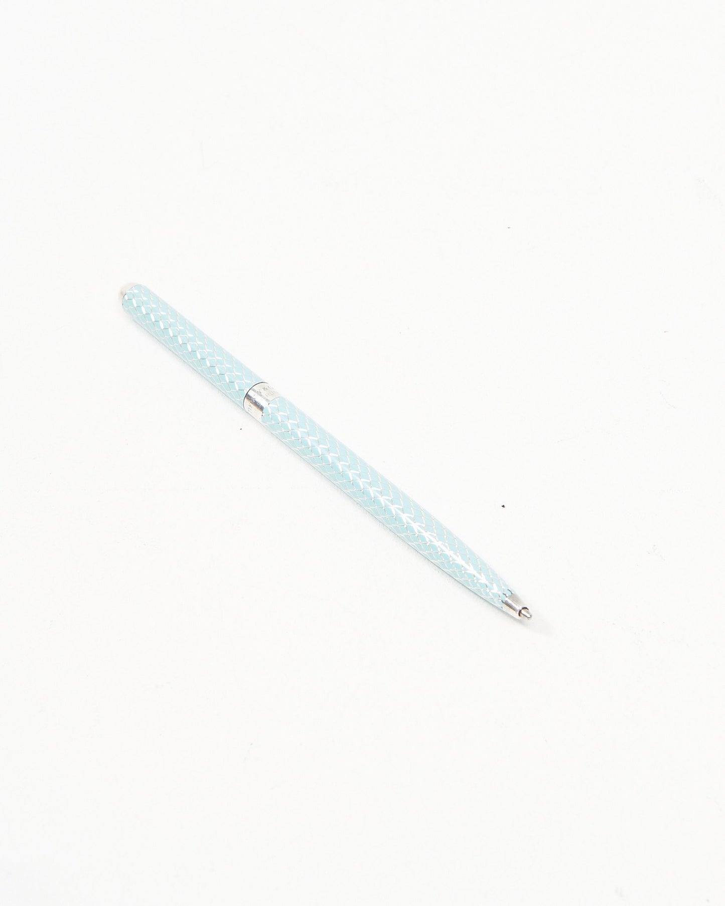 Tiffany 
Co Teal Ballpoint Purse Pen