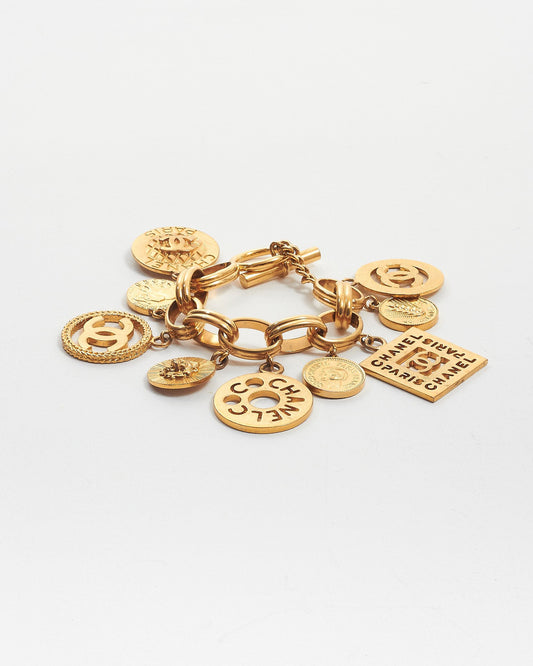 Bracelet Chanel Vintage Logo Or Charm Collection 27