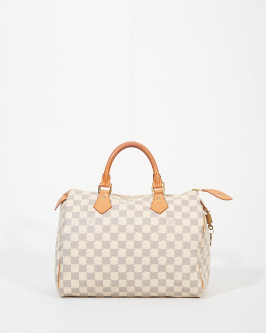 Louis Vuitton Damier Azur Canvas Speedy 30 Bag