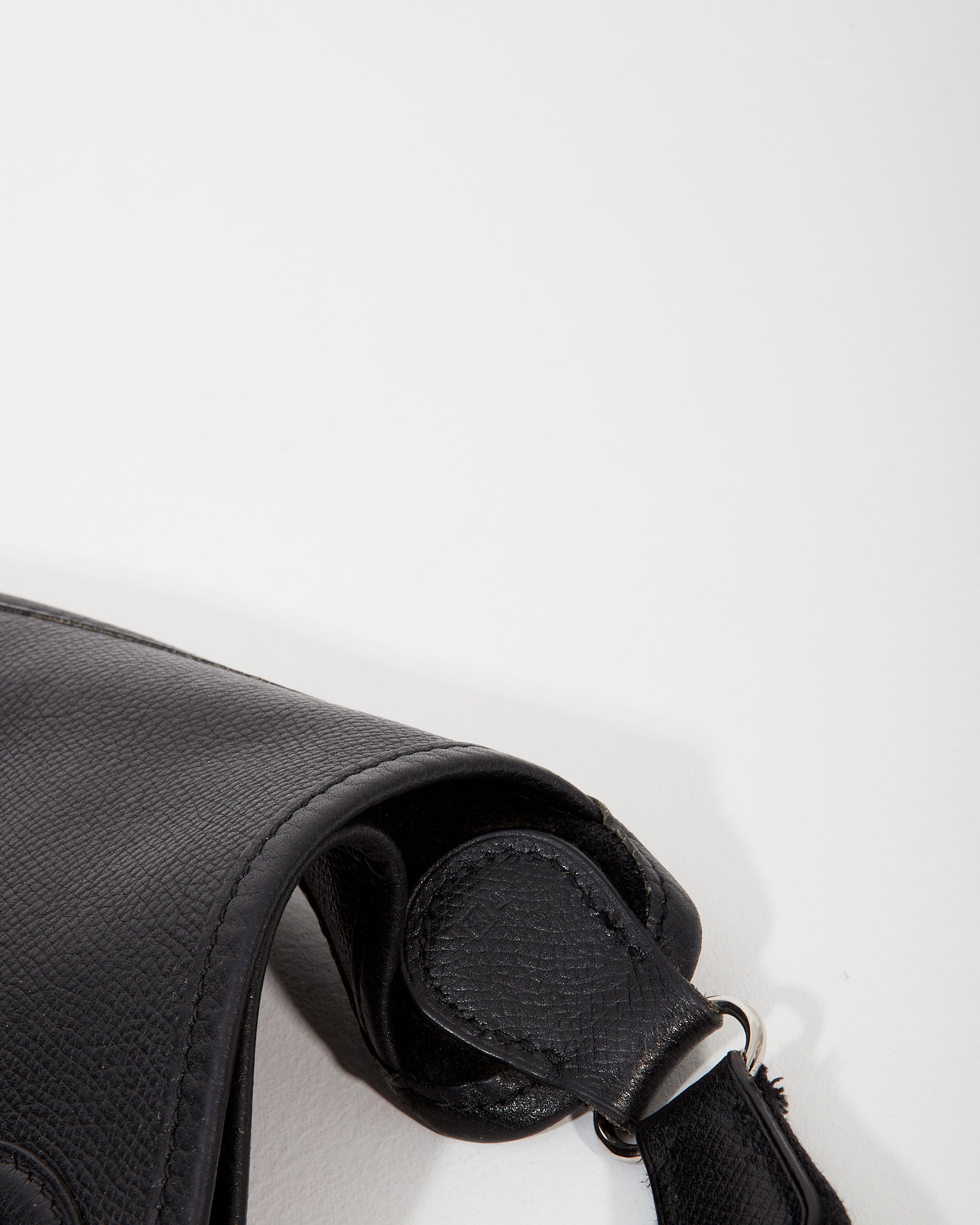 Hermes Black Epsom Leather Vespa PM Crossbody Bag