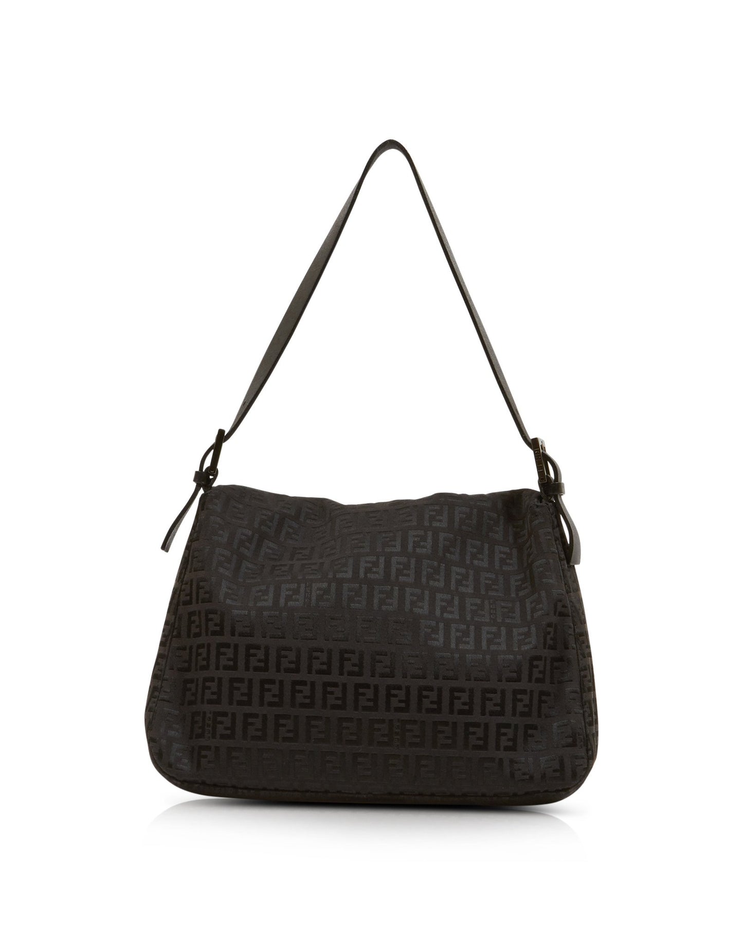 Fendi Brown and Black Zucchino Mamma Forever Shoulder Bag