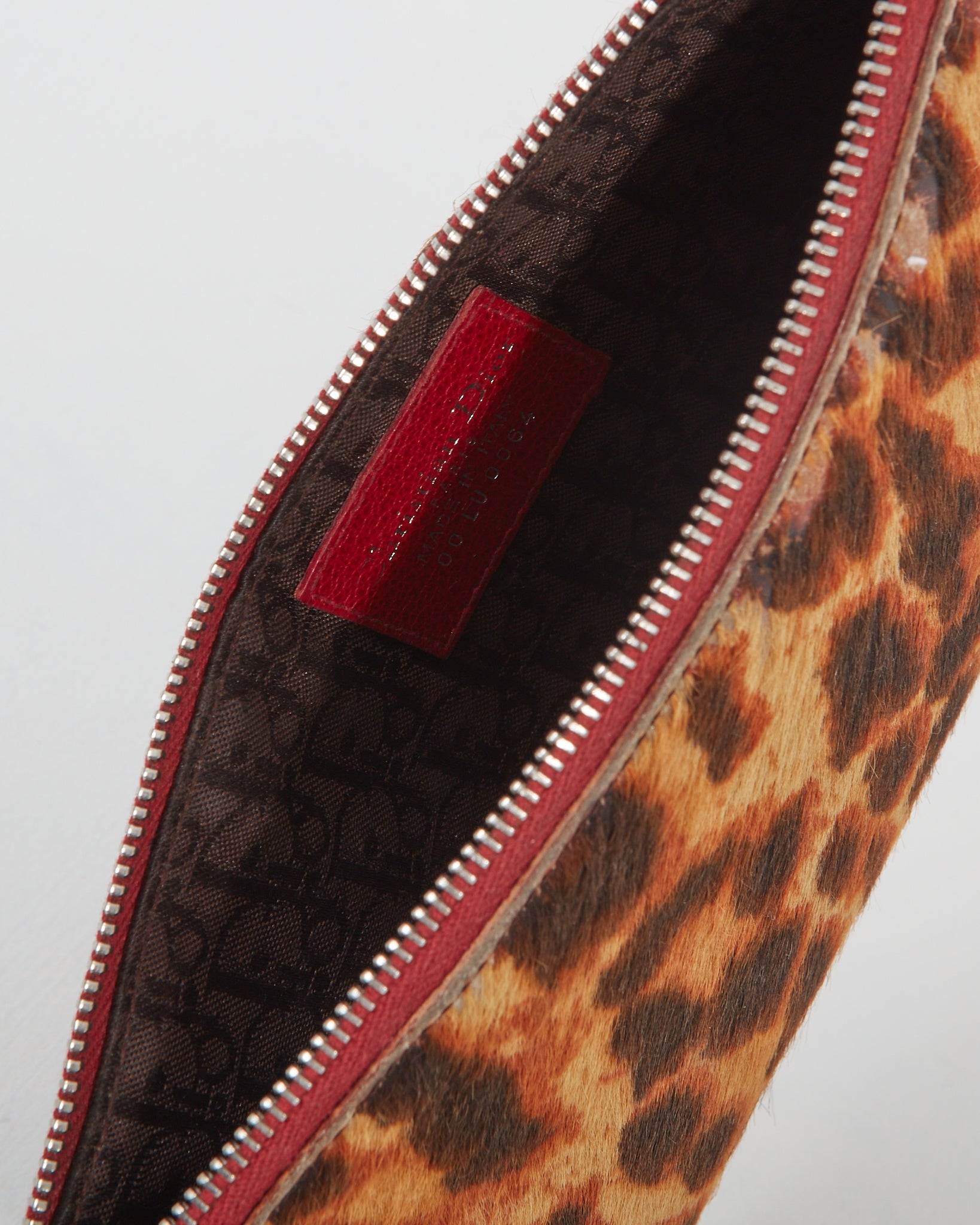 Dior Cheetah Print Ponyhair Clutch