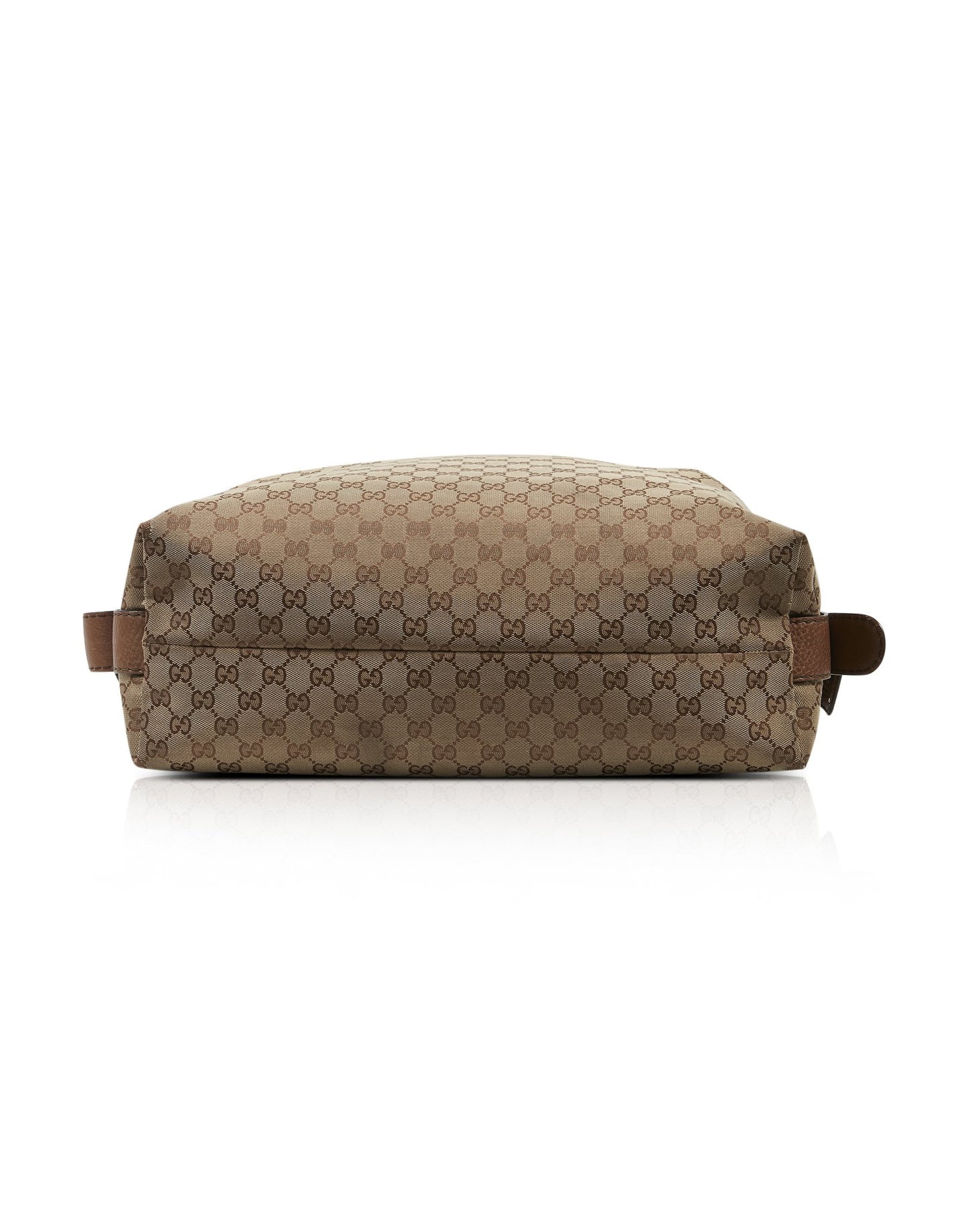 Gucci Brown GG Supreme Canvas Bamboo Bar Tote