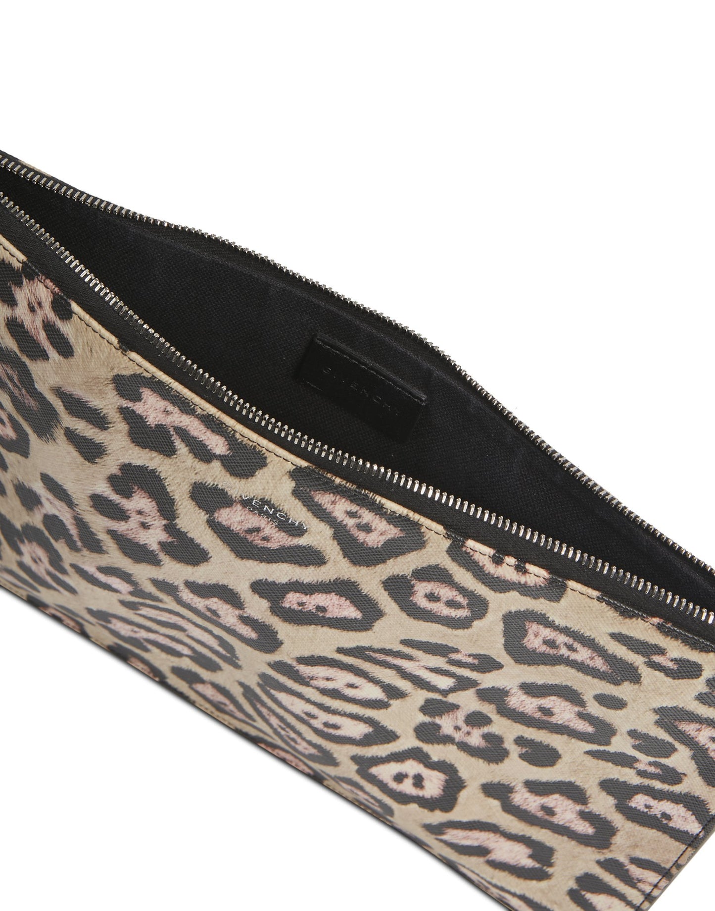 Givenchy Coated Canvas Pink Leopard-Print Pouch