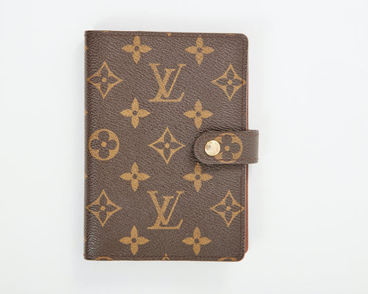 Louis Vuitton Monogram Canvas Small Ring Agenda Cover PM