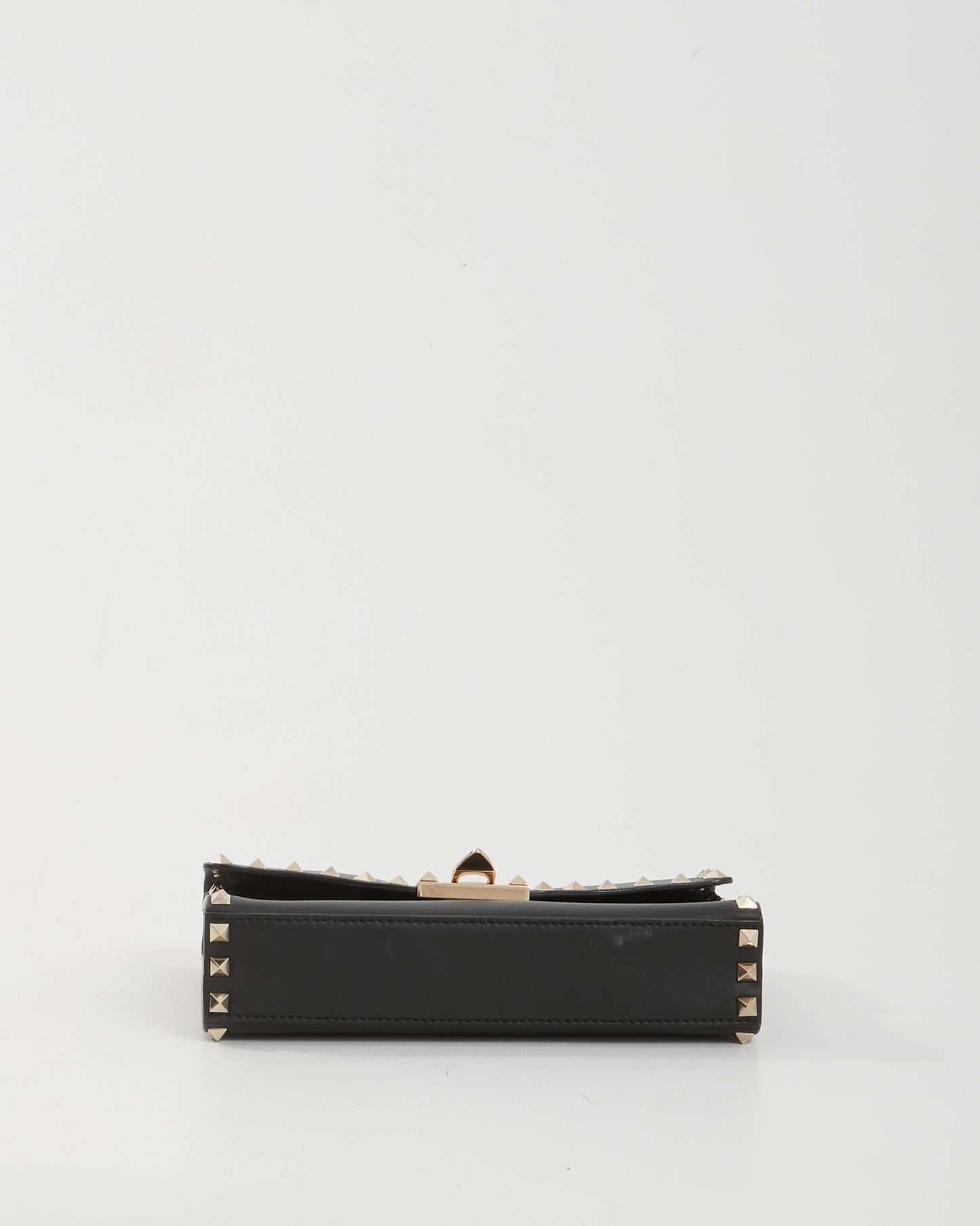 Valentino Black Smooth Leather Rockstud Crossbody Bag