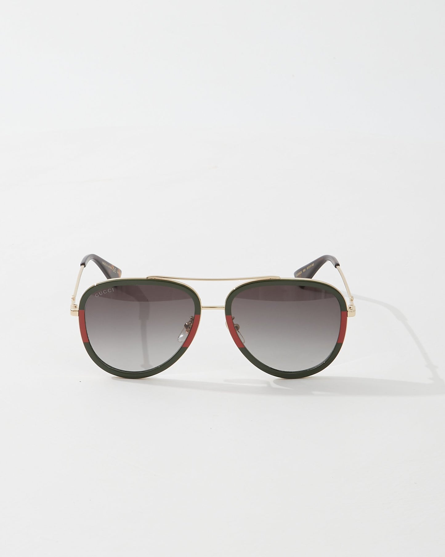 Gucci Gold GG0062S Web Aviator Sunglasses