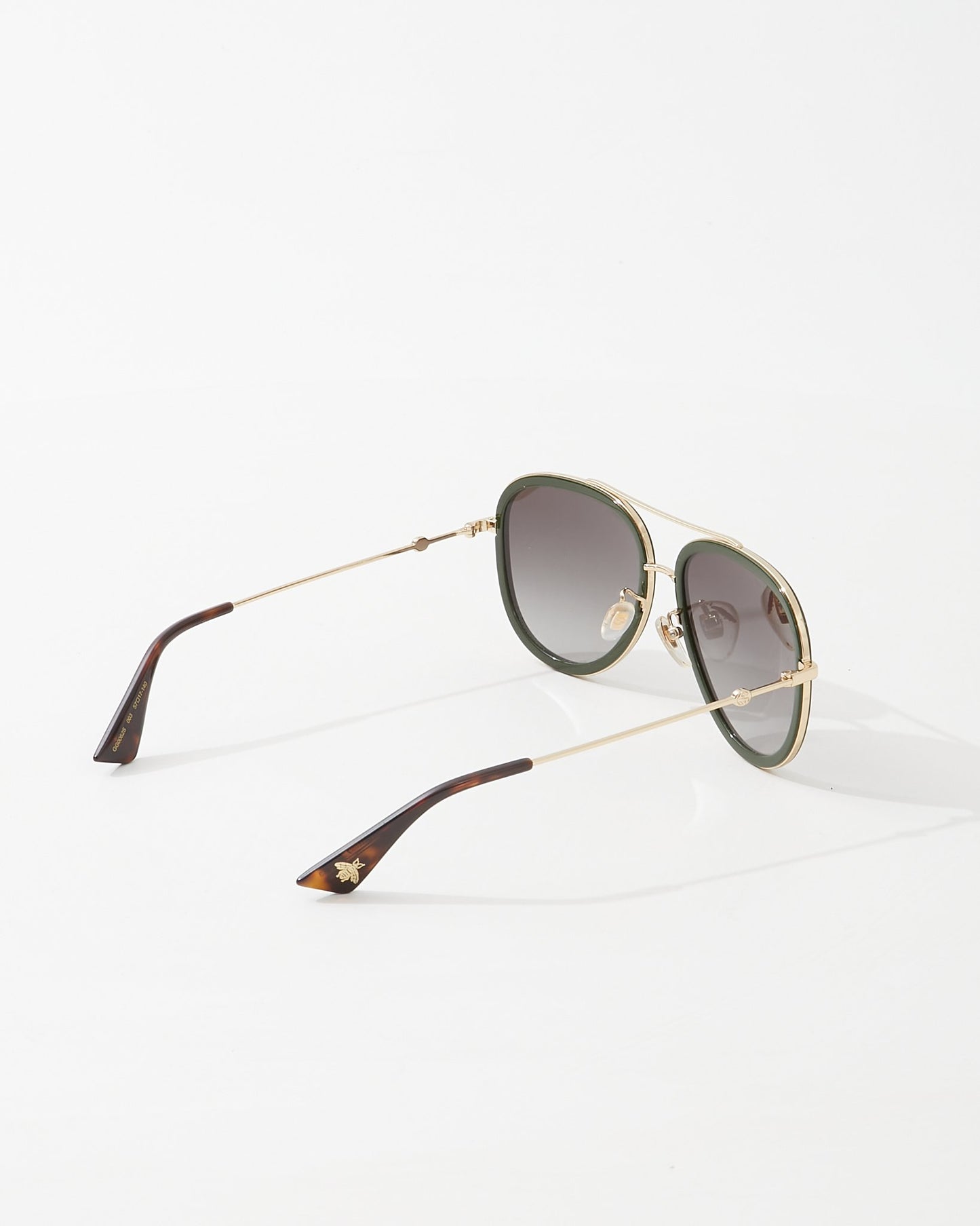 Gucci Gold GG0062S Web Aviator Sunglasses