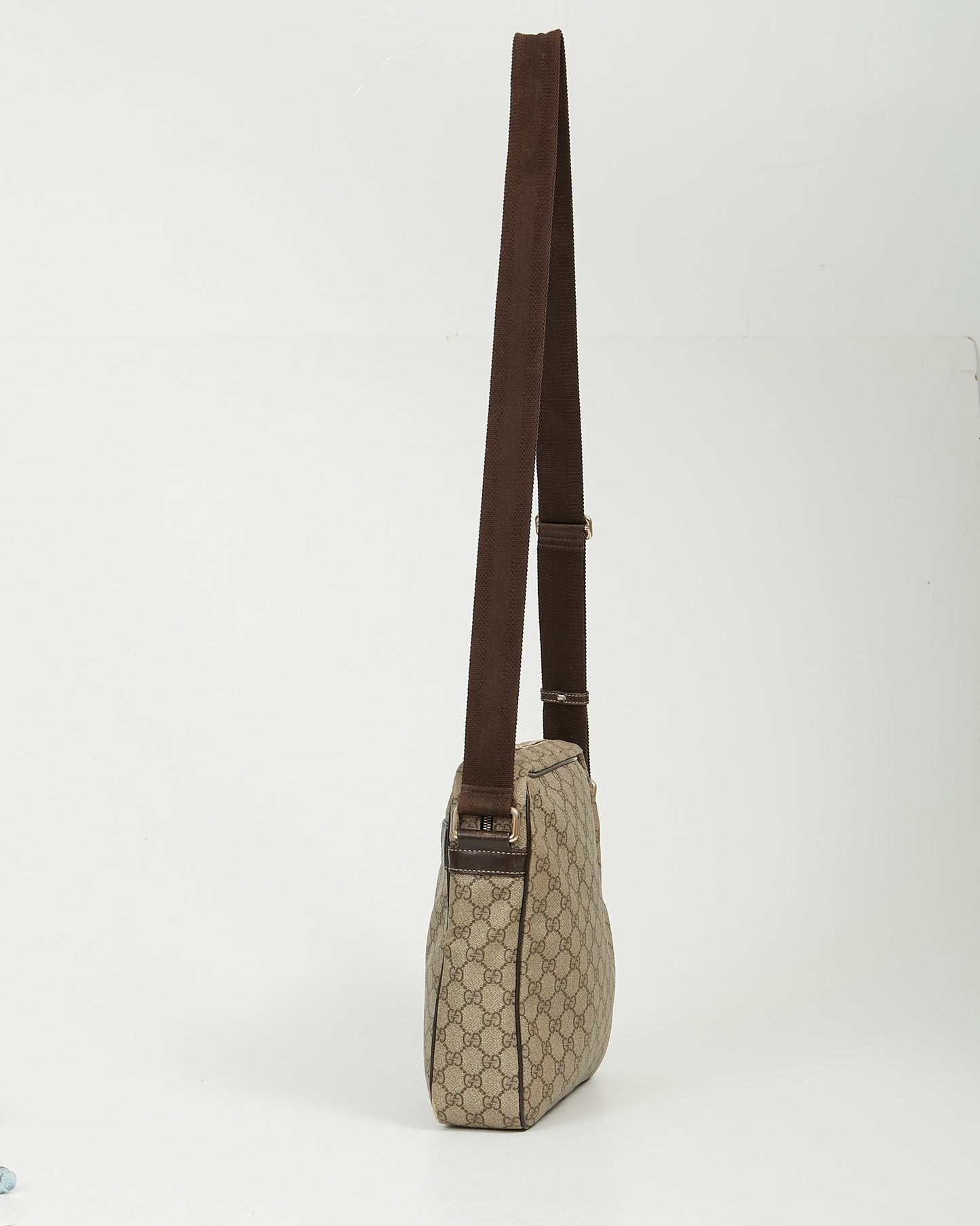 Gucci Brown GG Supreme Coated Canvas Crossbody Bag