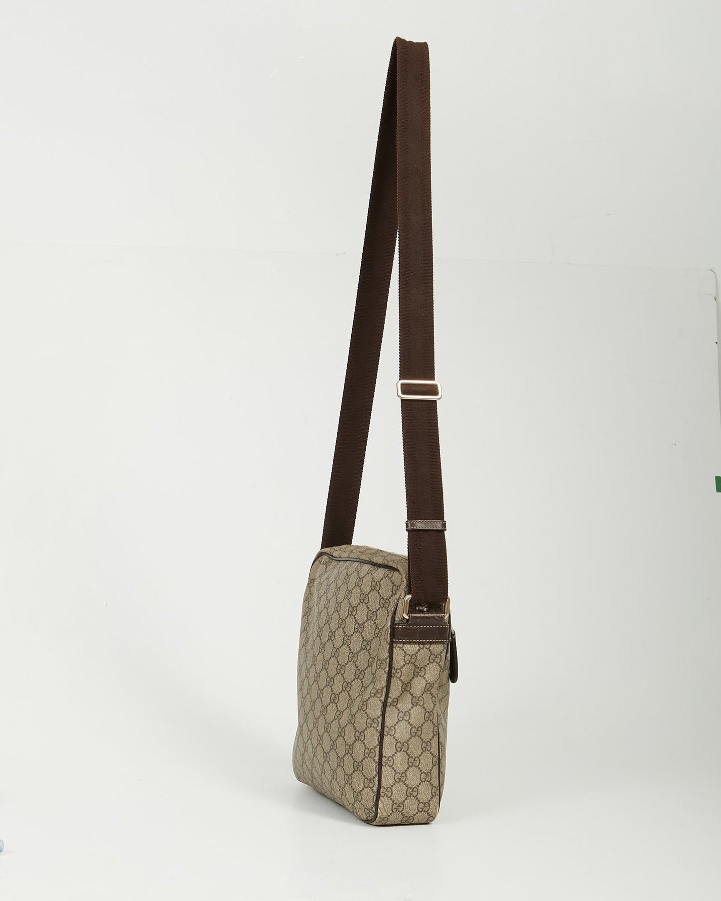 Gucci Brown GG Supreme Coated Canvas Crossbody Bag