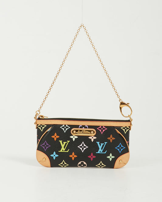 Louis Vuitton Multicolore Monogram Black Murakami Milla Pochette MM