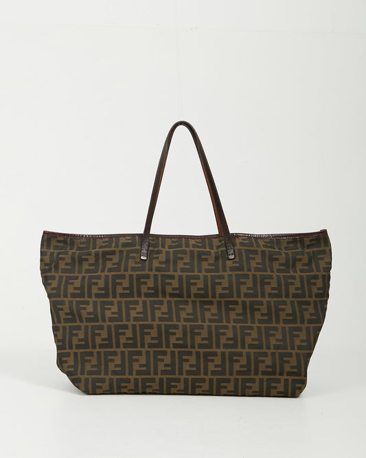 Fendi Brown Zucca Print Canvas Tote