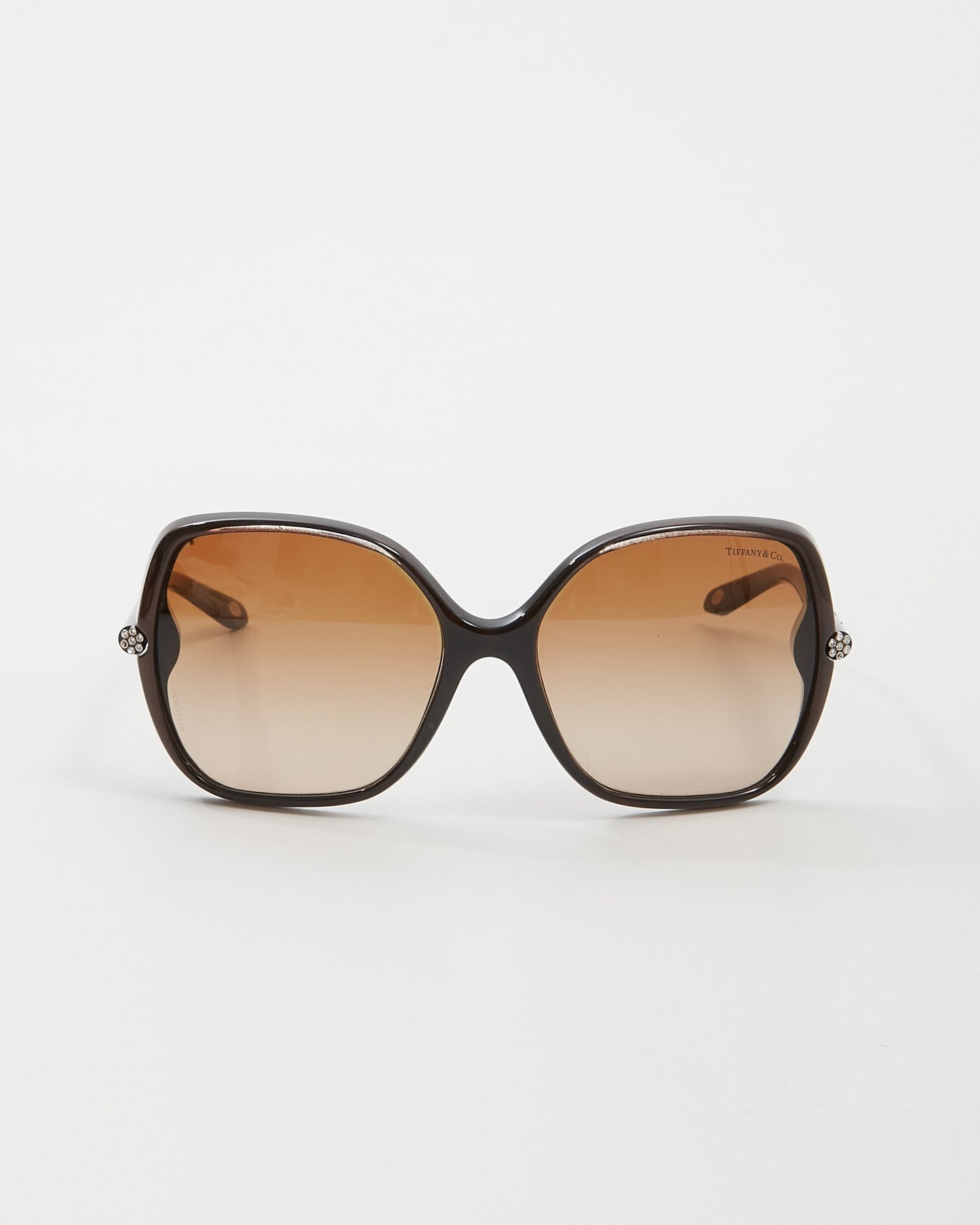 Tiffany 
Co Dark Bronze Metallic Round Sunglasses