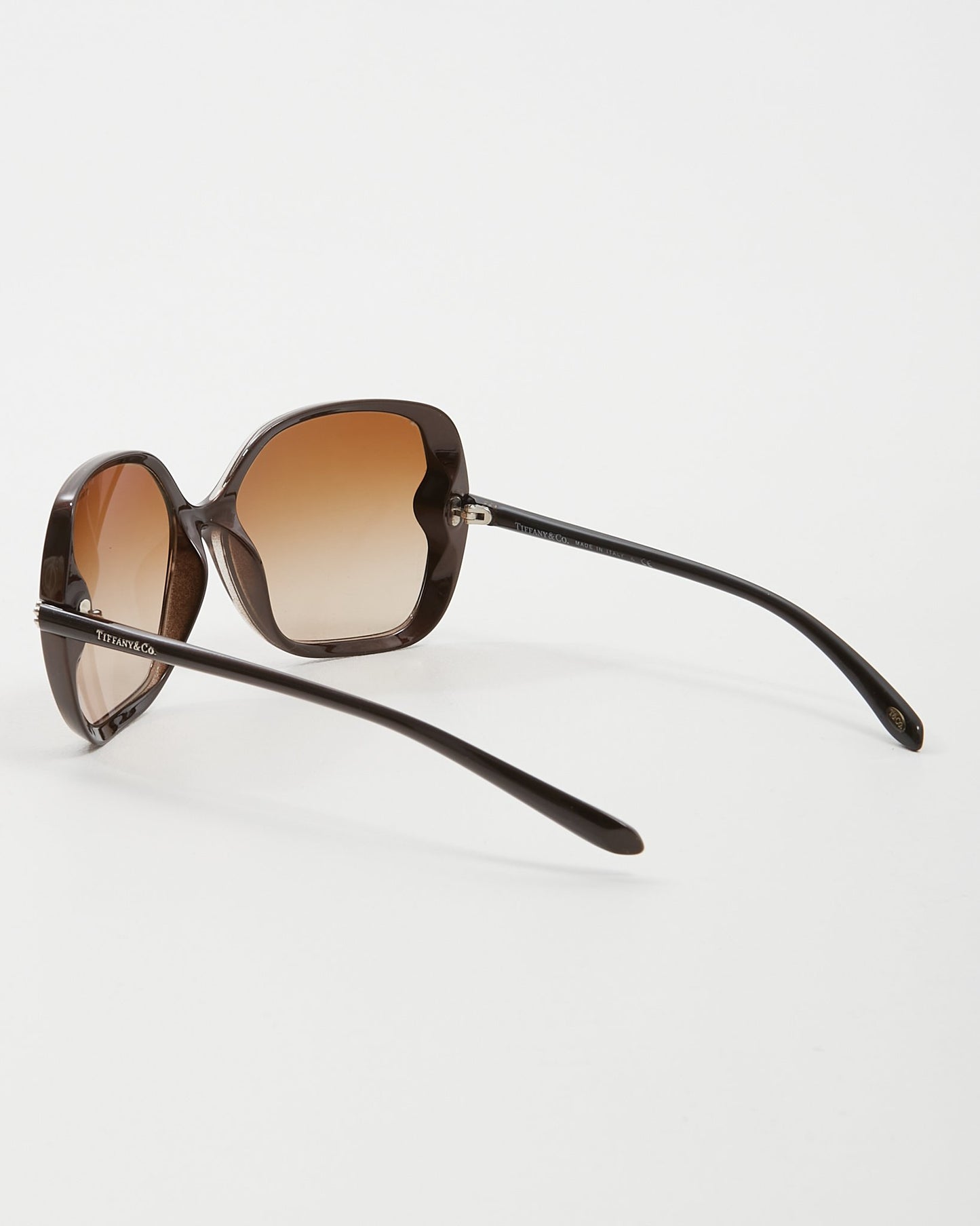 Tiffany 
Co Dark Bronze Metallic Round Sunglasses