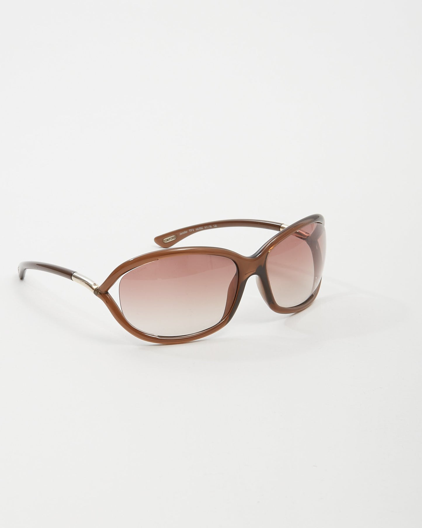 Tom Ford Brown Jennifer TF8 Oval Sunglasses