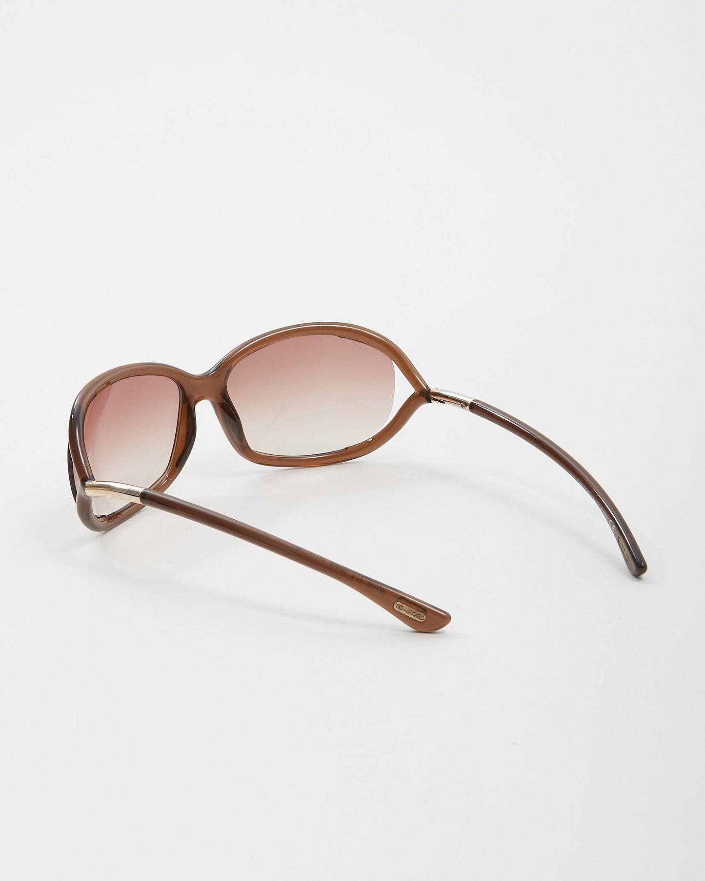 Tom Ford Brown Jennifer TF8 Oval Sunglasses