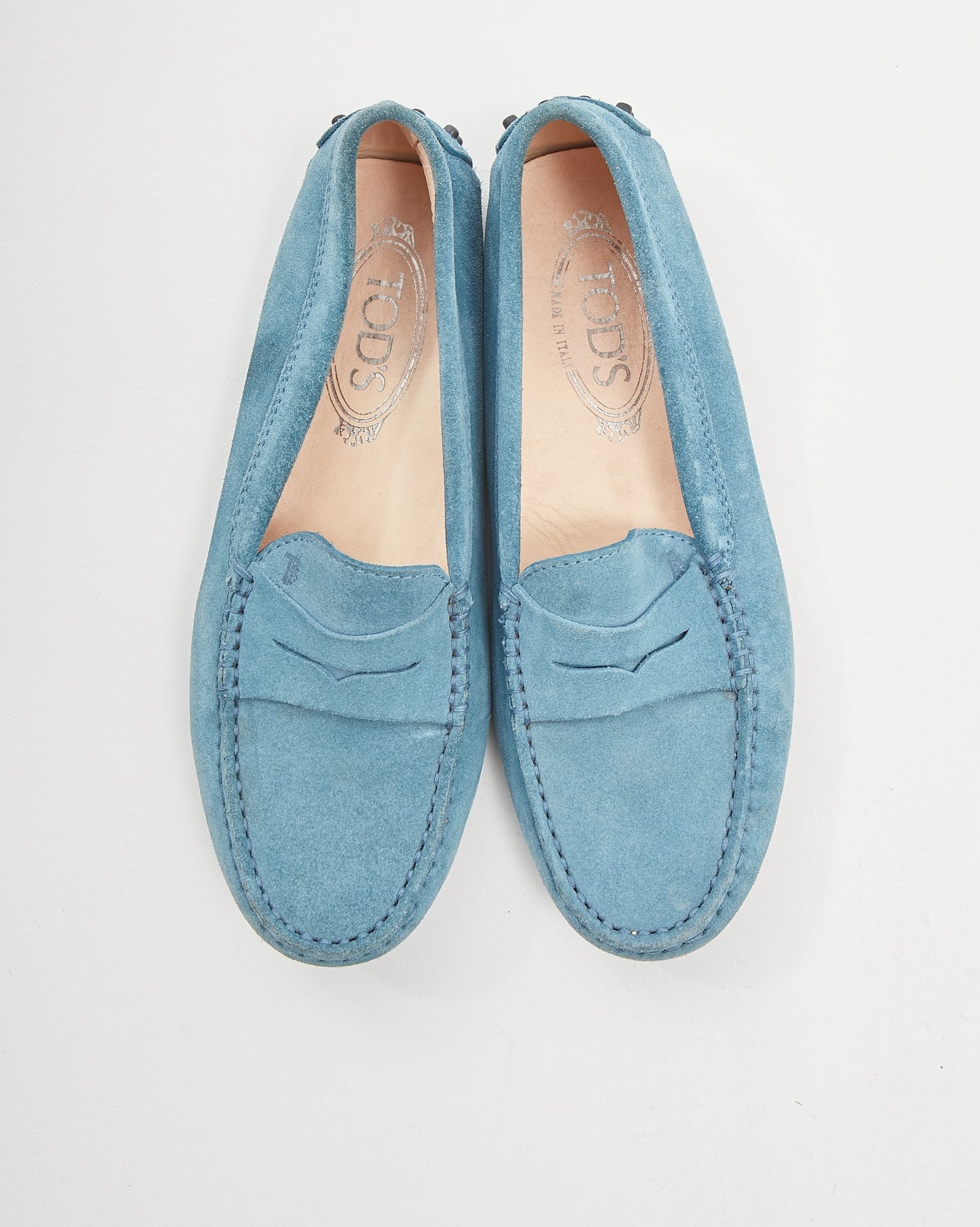 Tod
s Blue City Gommini Suede Driving Shoes - 35