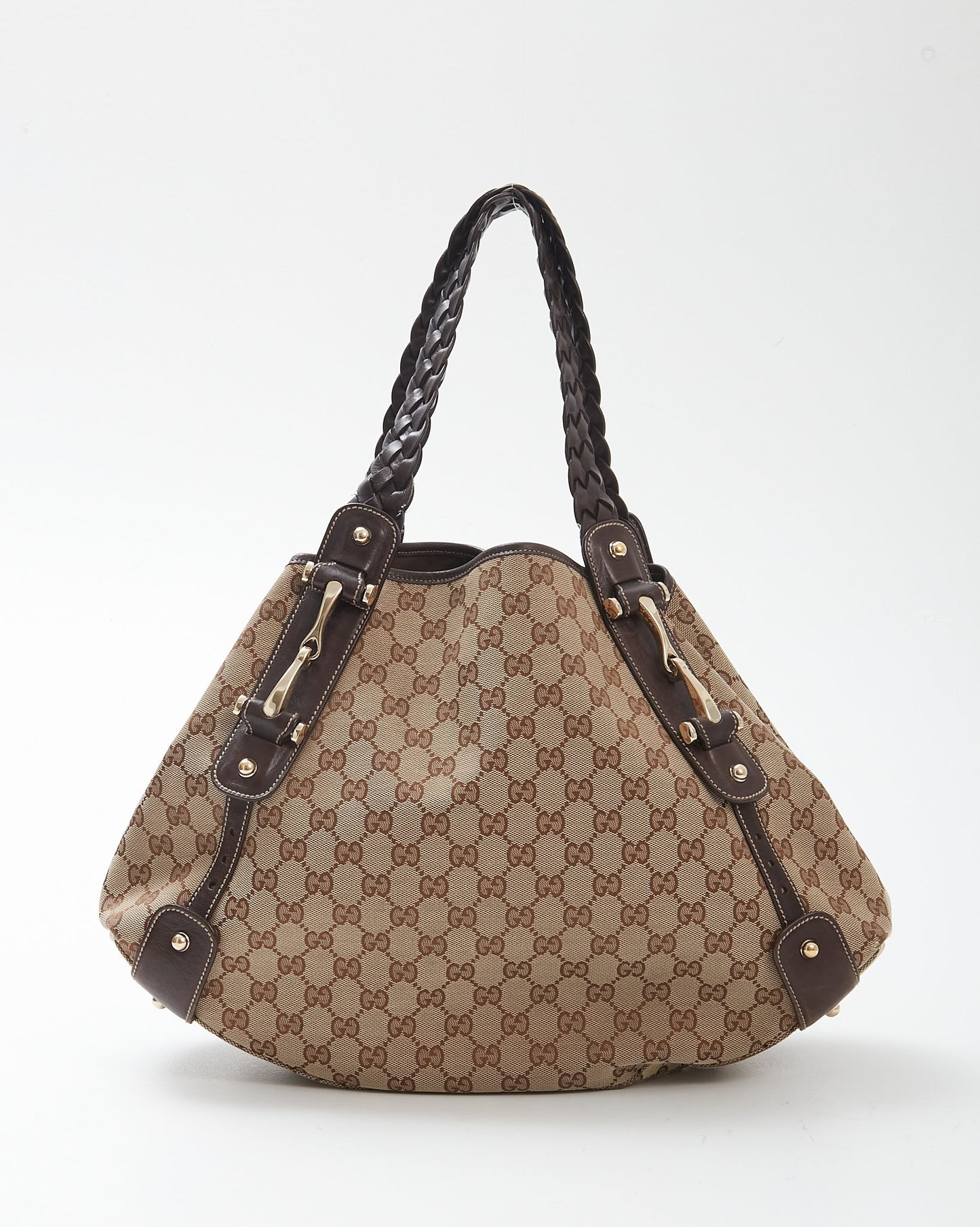 Gucci Brown Canvas GG Abbey Tote Bag