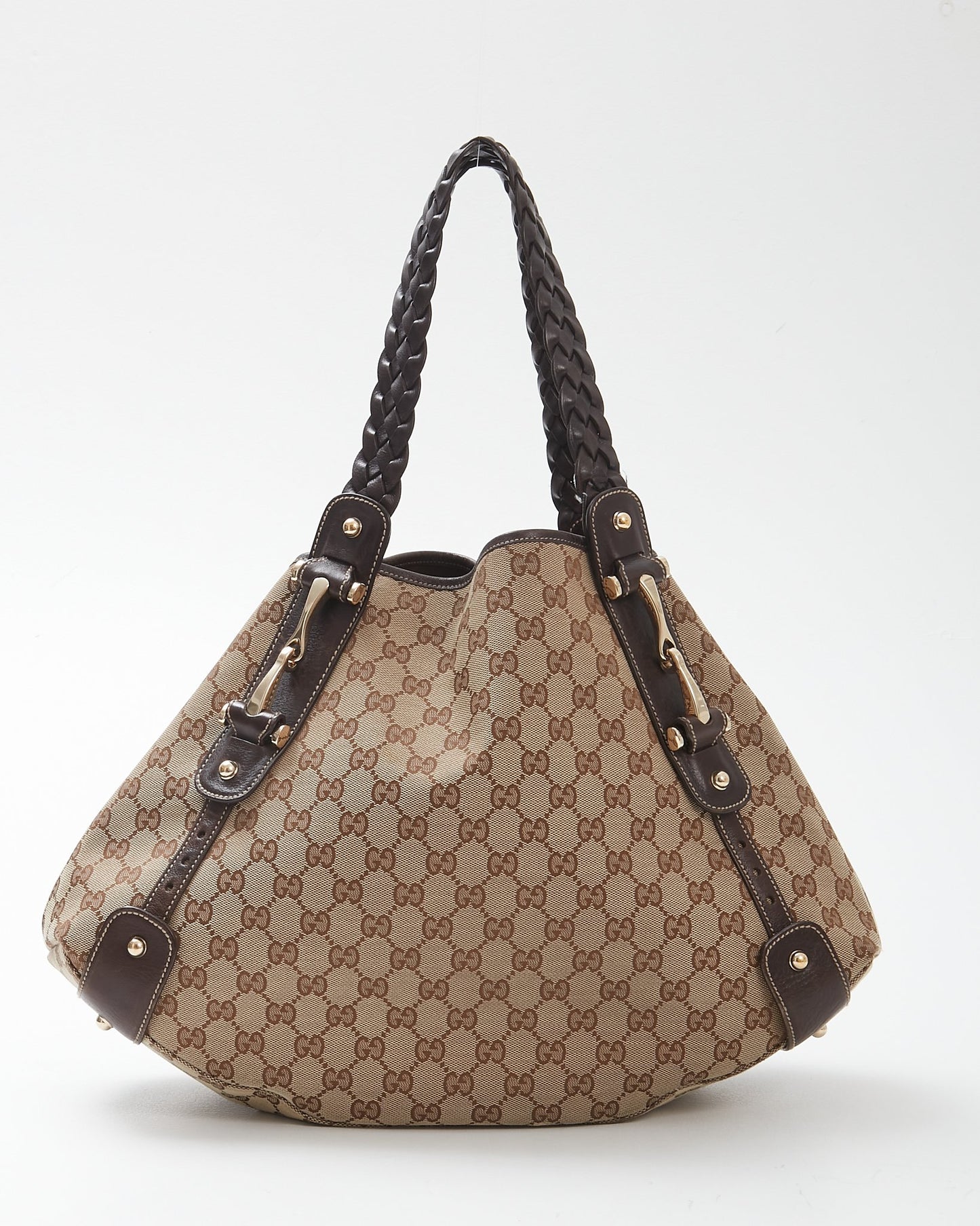 Gucci Brown Canvas GG Abbey Tote Bag