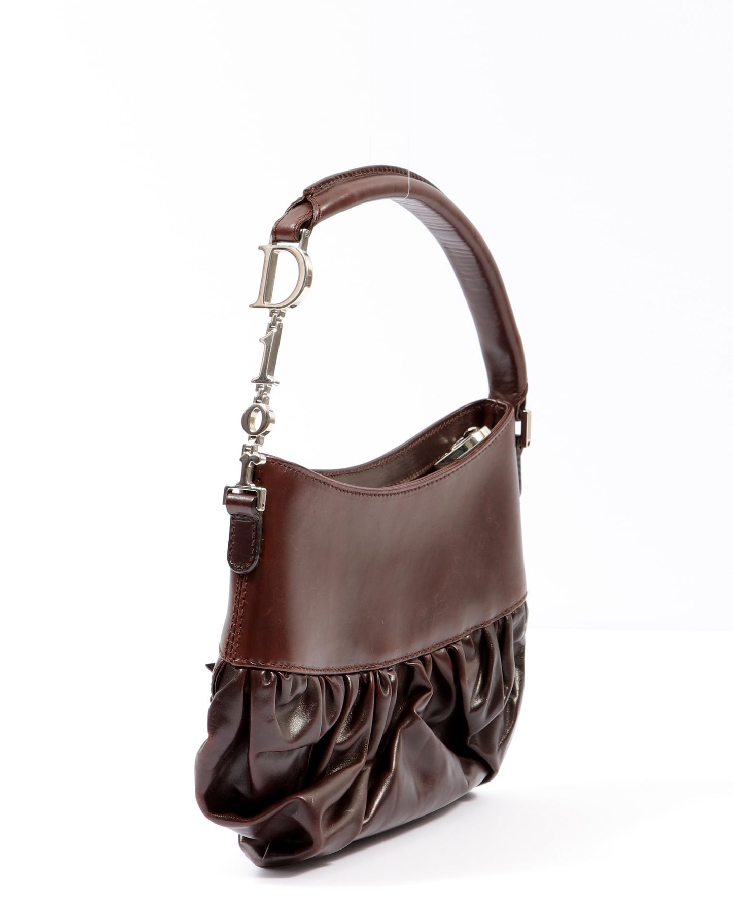 Dior Brown Leather Corset Shoulder Bag