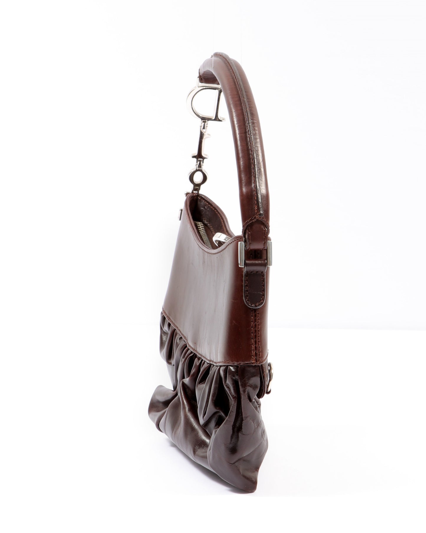 Dior Brown Leather Corset Shoulder Bag