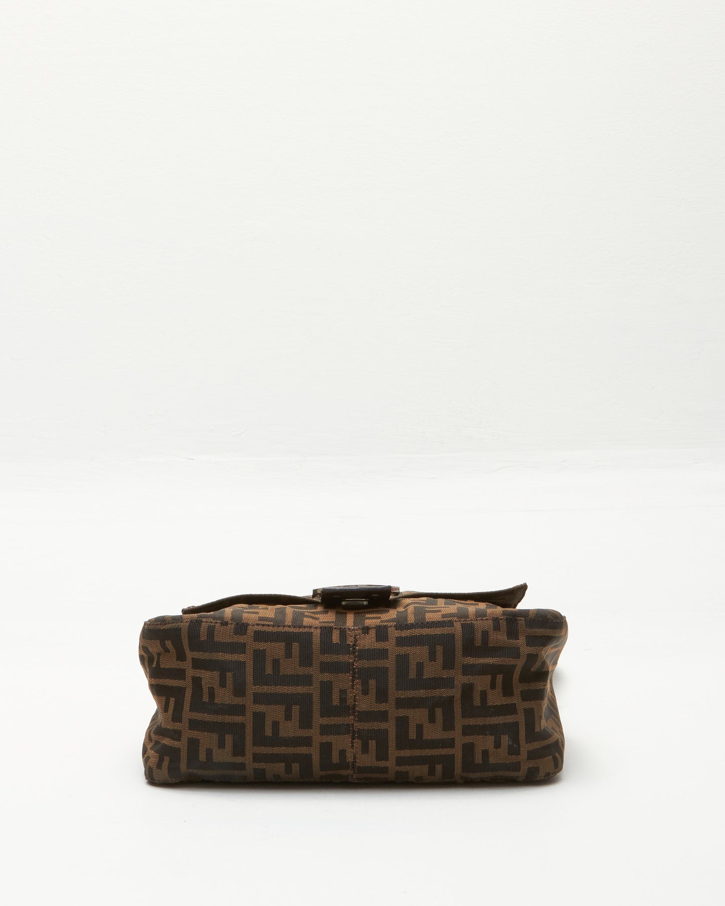 Fendi Tobacco Zucca Canvas Mama Baguette Shoulder Bag