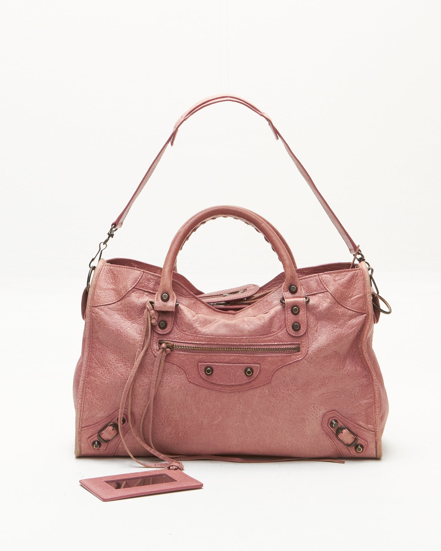 Balenciaga Pink Leather Classic City Bag