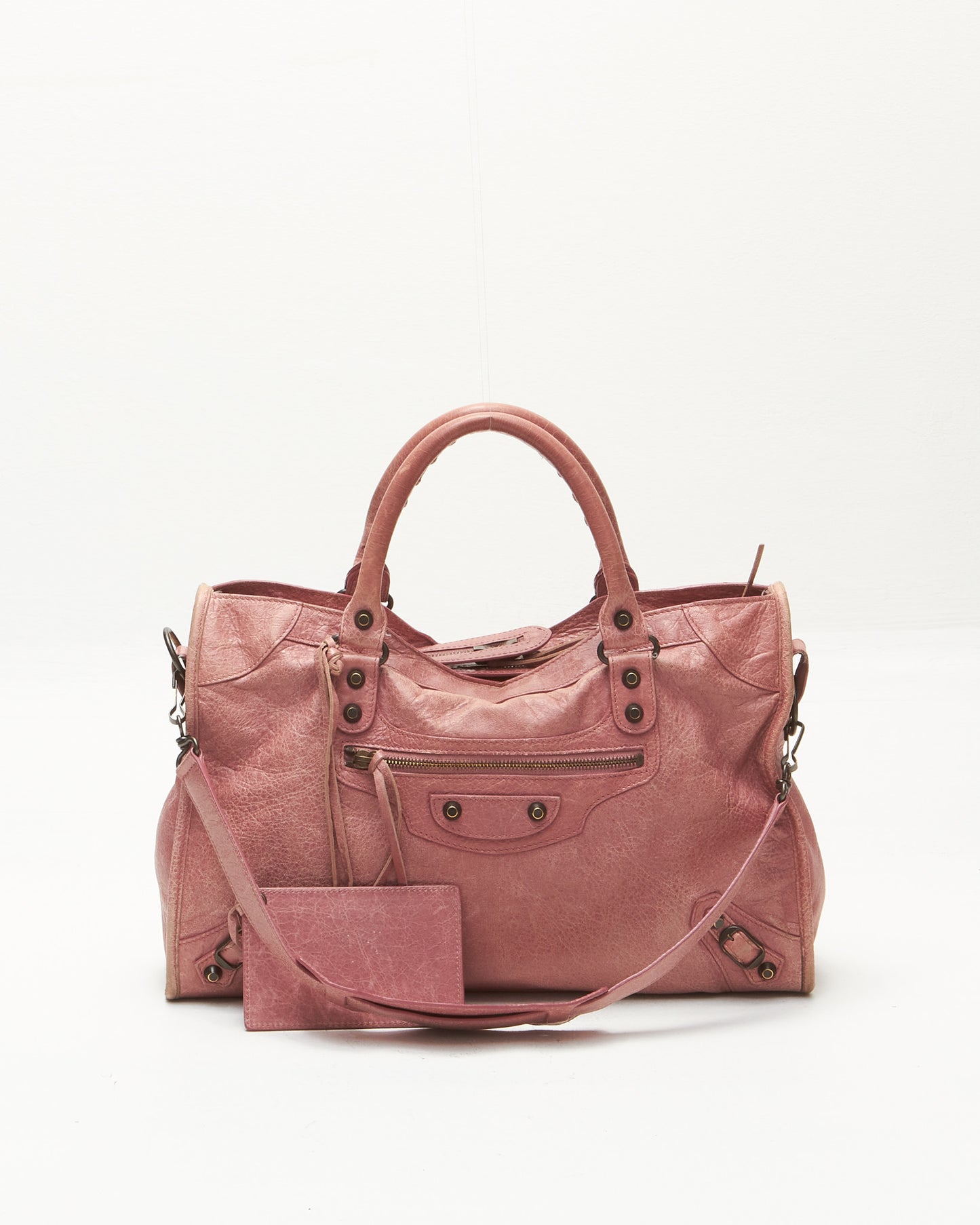 Balenciaga Pink Leather Classic City Bag