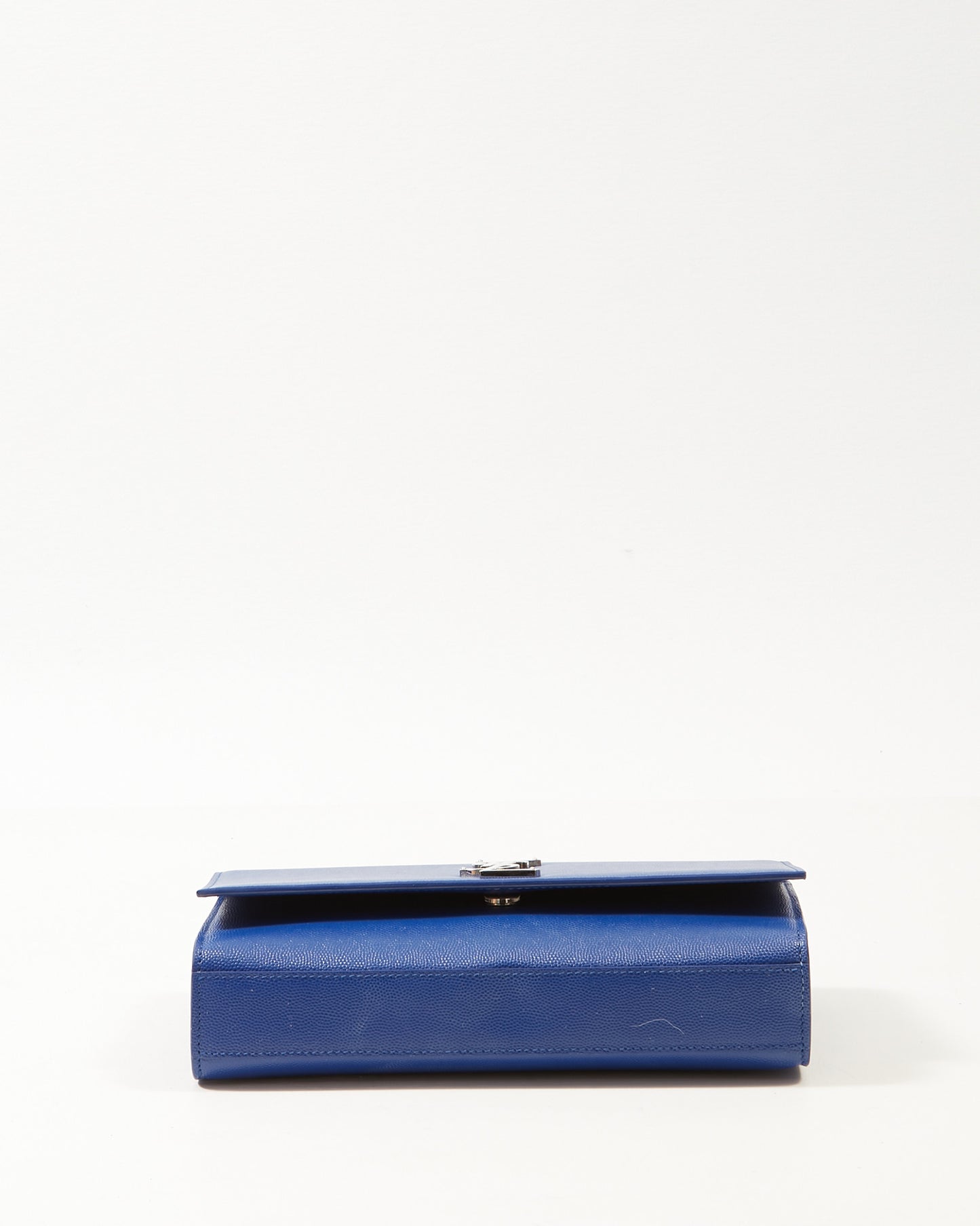 Saint Laurent Blue Leather Medium Kate Chain Shoulder Bag