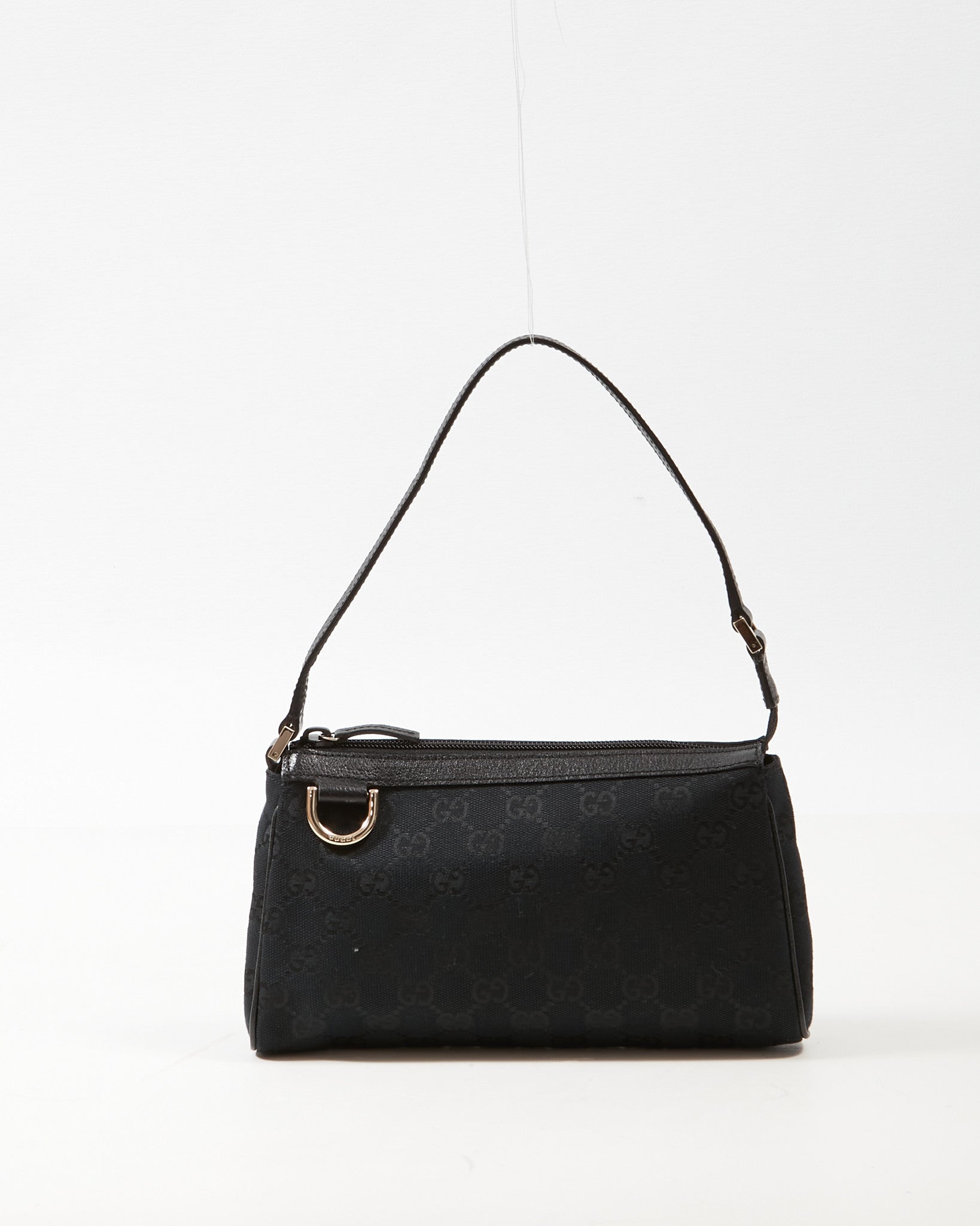 Gucci Black GG Canvas Abbey Pochette Shoulder Bag