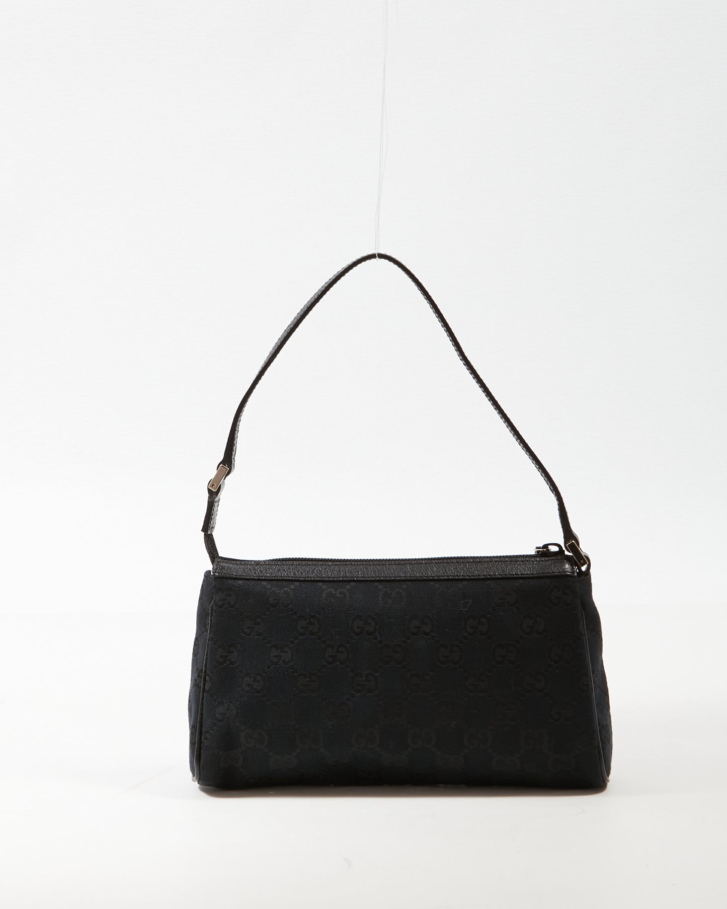 Gucci Black GG Canvas Abbey Pochette Shoulder Bag