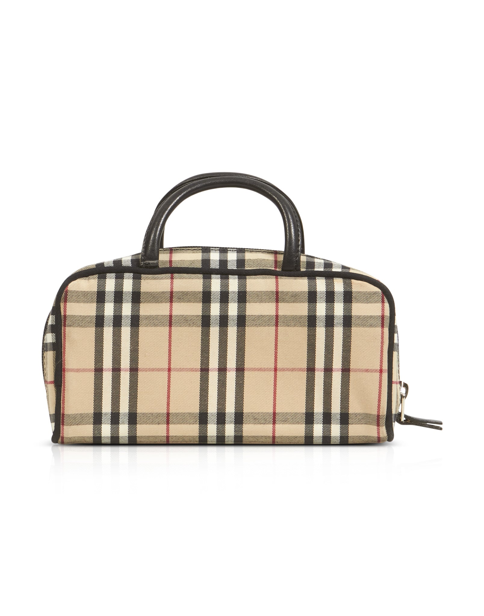 Burberry Beige Nova Check Cosmetic Case with Handles