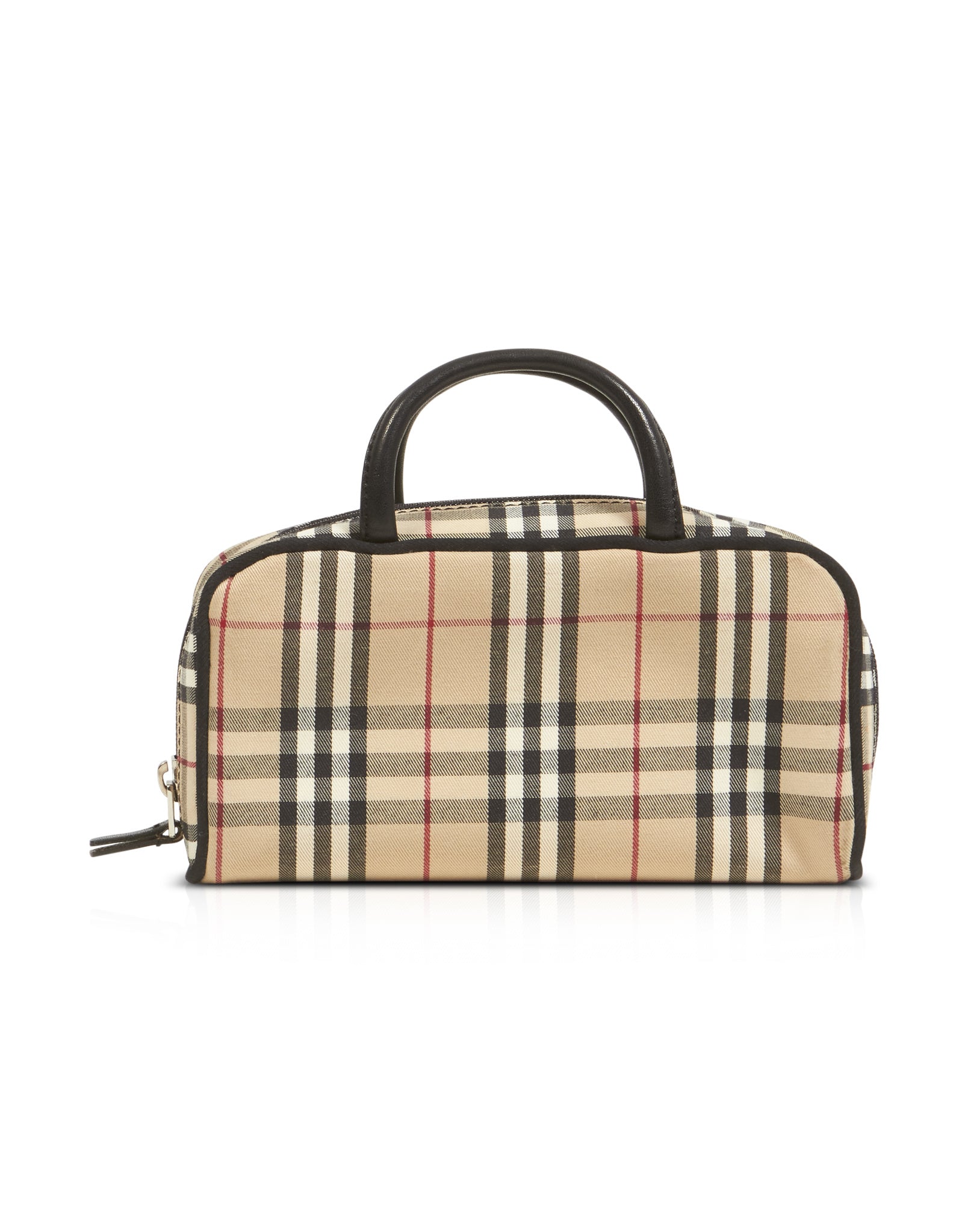 Burberry Beige Nova Check Cosmetic Case with Handles