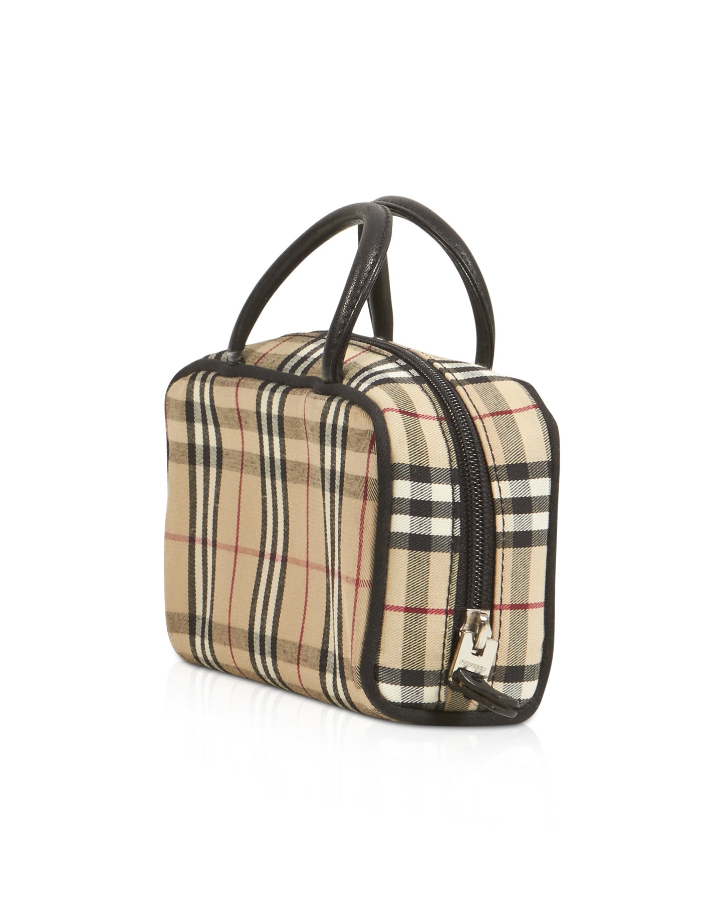 Burberry Beige Nova Check Cosmetic Case with Handles