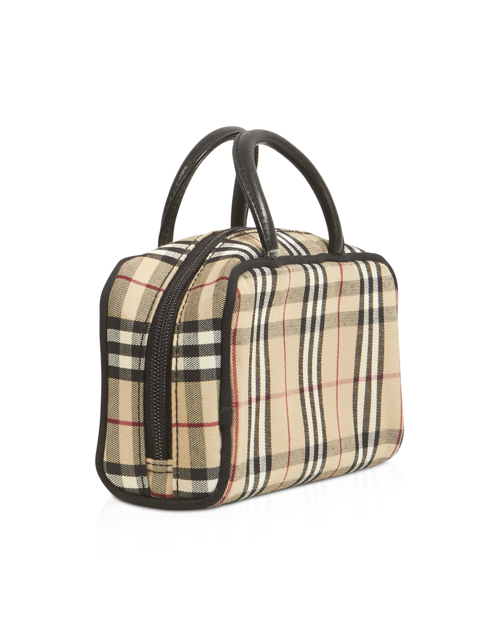 Burberry Beige Nova Check Cosmetic Case with Handles