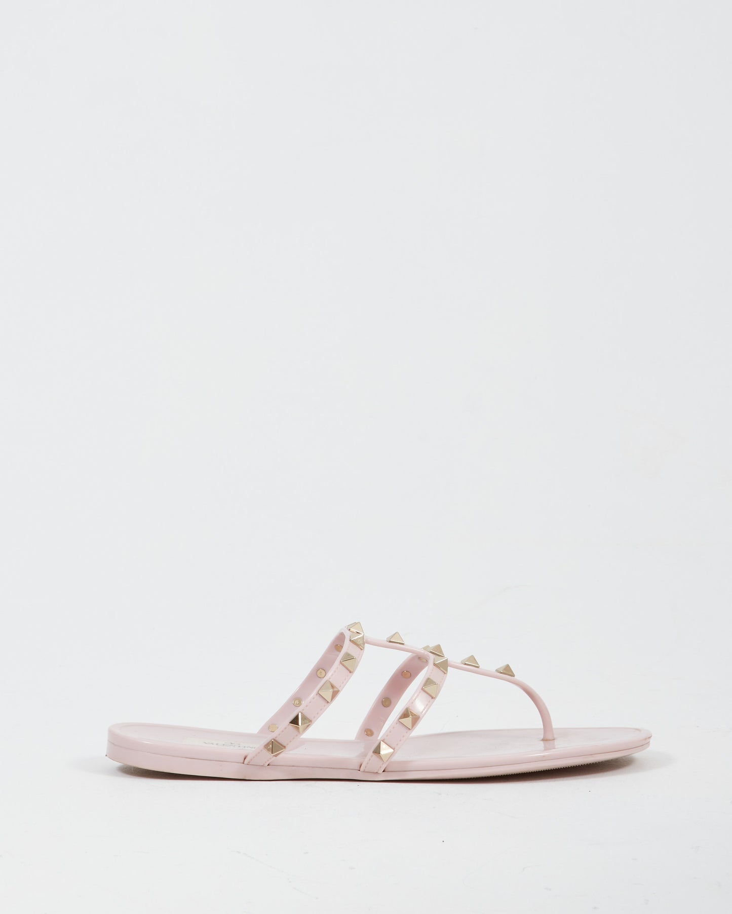 Valentino Blush Rubber Jelly Rockstud Sandal - 40